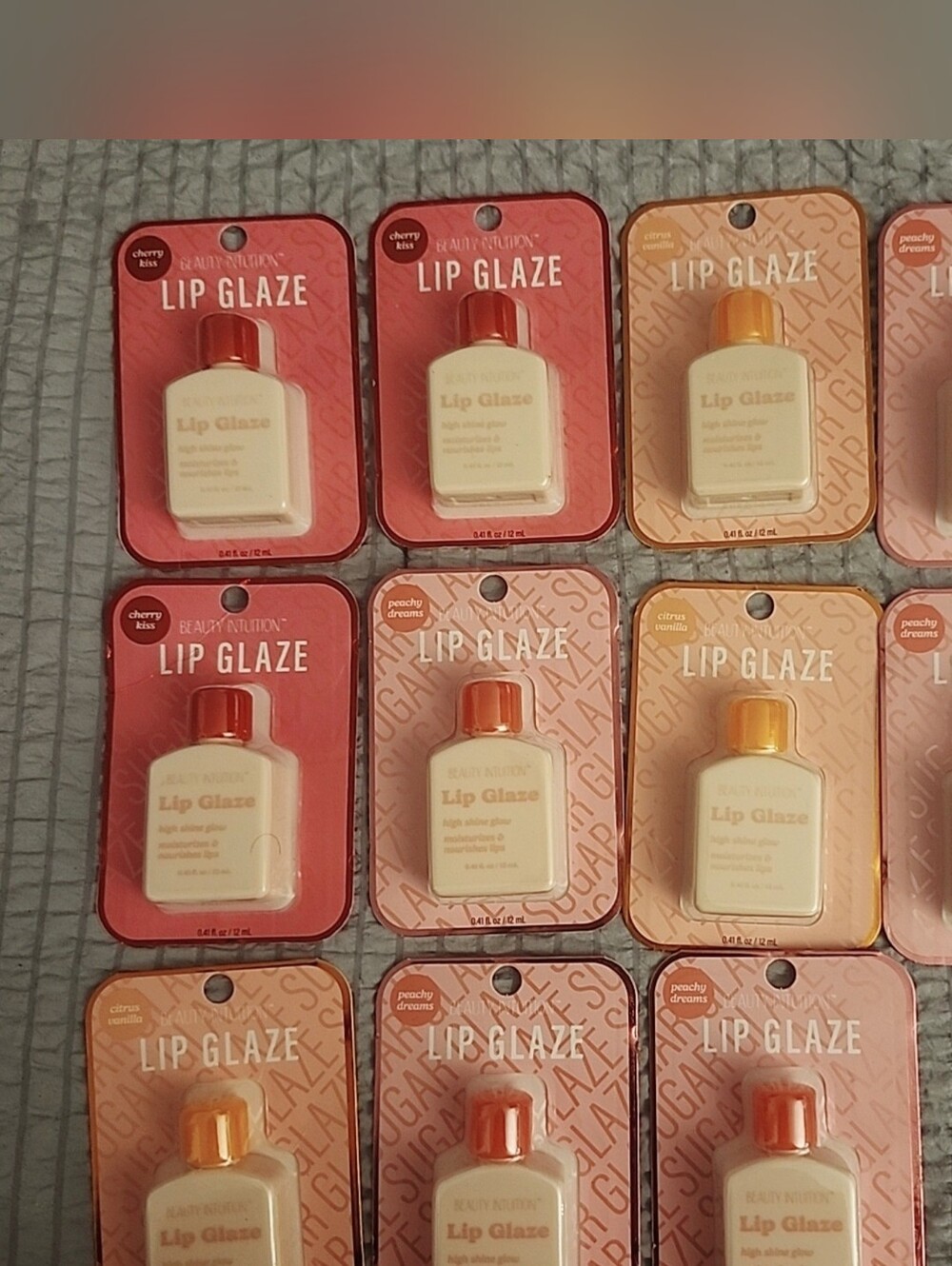 Lip Glaze - Peachy/Cherry Mix